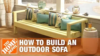 DIY Patio Furniture: Outdoor Sofa | The Home Depot