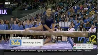 Kyla Ross (UCLA) 2018 Beam vs Oklahoma 9.85