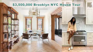 Brooklyn NYC House Tour!  $3,500,000 Bedstuy Brownstone Furnished Home Tour
