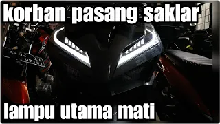 Solusi Lampu depan new vario mati / error karena pasang saklar || chudax bikers shop