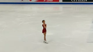 CAROLINA KOSTNER WARM-UP BEFORE SP - WORLD FIGURE SKATING CHAMPIONSHIPS 2018 MILAN