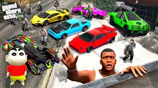 GTA 5 :😍 Franklin Collecting RARE CARS in a ZOMBIE Apocalypse in GTA 5 ! JSS GAMER ( GTA 5 Mods )