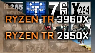 Ryzen TR 3960X vs Ryzen TR 2950X Benchmarks - 15 Tests