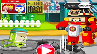 Robocar Poli Concrete Rescue for kids Game Review 1080p Official KIGLE