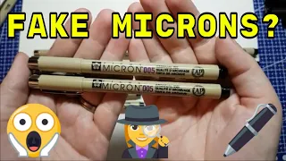 Fake Microns?! Fineliner Review for Inktober & Avoiding Counterfeits