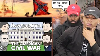 BLACK GUYS React To The American Civil War - OverSimplified (Part 1 OF Part 2)