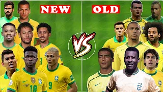 new Brazil vs old Brazil (Neymar, Vinicius Jr, Coutinho - Pele, Ronaldo, Ronaldinho...)