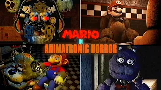 Mario In Animatronic Horror - All Cutscenes & Jumpscares (2024 Demo)