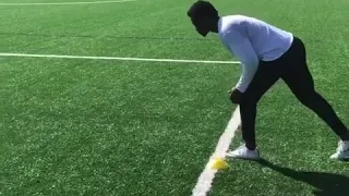 NFL WR drills. Change of direction