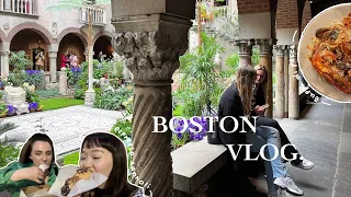 [VLOG] Spring break Boston Vlog || Little Italy || Isabella Gardner Museum ⛲️🥀🍝