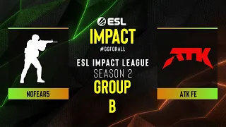 NOFEAR5 vs. ATK fe - Map 1 [Dust2] - ESL Impact League Season 2 - Finals - Group B