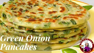 Chinese Green Onion Pancakes Recipe With Dipping Sauce | Green Onion Recipes
