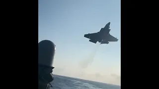 F-35C “landing mishap” on the deck of USS Carl Vinson