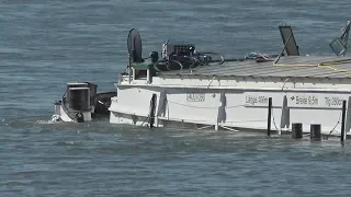 Schiffskollision - 2 Verletzte - 1 Havarie auf dem Rhein Höhe Königswinter am 29.06.18 + O-Töne