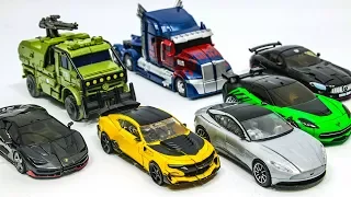 Transformers 5 Autobots Bumblebee Optimus Prime Hound Hotrod Crosshairs Drift Cogman Car Robot Toys