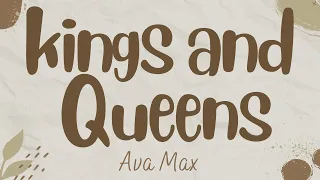 Kings & Queens -  Ava Max (Lyrics)