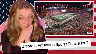 New Zealand Girl Reacts to AMERICA'S GREATEST SPORTS FANS | PART TWO