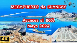 MEGAPUERTO de CHANCAY 🇵🇪: Así esta Quedando al 80% de terminado Mayo 2024