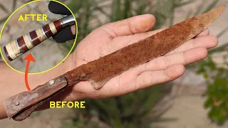 Knife Making - Rusty Persian Kitchen Knife Restoration