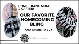Our Favorite Homecoming Mum & Garter Bling & Where to Buy | HOCO Tips & Supplies