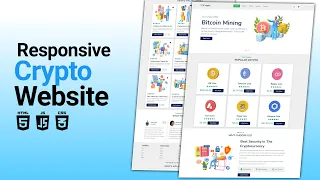 Best Responsive Crypto Ordering Website Development: HTML, CSS, JavaScript Tutorial