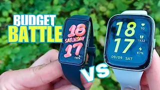 BUDGET TRACKERS Head to Head Comparison - HUAWEI Band 8 vs REDMI Watch Active 3