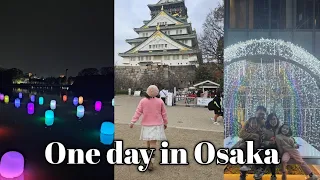 Japan Travel - Osaka Vlog 04: Kuromon Market, Osaka Castle, Haruka300 & TeamLab Botanical Garden