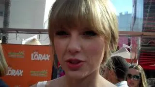 Taylor Swift at the premiere of "The Lorax"
