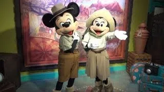 New Adventurers Outpost Meet & Greet, Disney's Animal Kingdom w/ Mickey & Minnie, Hidden Mickey!