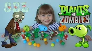 Растения против Зомби Обзор игрушек и испытание Plants vs Zombies toys