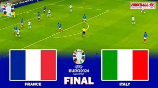 FRANCE vs ITALY - UEFA Euro 2024 Final - Full Match & All Goals | eFootball PES Gameplay PC