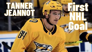 Tanner Jeannot #84 (Nashville Predators) first NHL goal Apr 13, 2021