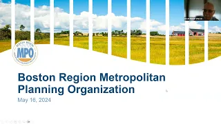 Boston Region MPO Board: May 16, 2024