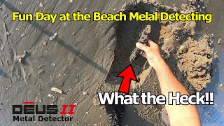 Fun day at the Beach Metal Detecting