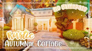 No Gamepass Cozy Rustic Autumnal Family Cottage - Speedbuild and Tour - iTapixca Builds