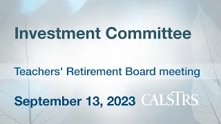 Investment committee - September 13, 2023