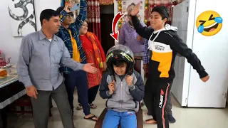 The Helmet Game With Family 🤣|| Sourav Joshi Vlogs