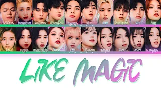 J.Y.Park, Stray Kids, ITZY & NMIXX Like Magic Easy Lyrics | Requested