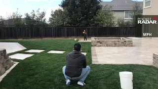 9 year old tossing a 51mph fastball