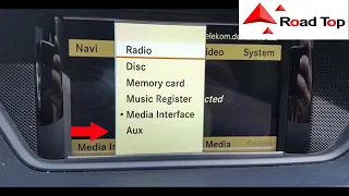 How to active the AUX on Mercedes