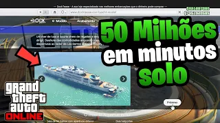 SAIUU! NOVO💲50 MILHÕES SOLO EM MINUTOS💲GLITCH DE DINHEIRO GTA 5 ONLINE GLITCH DE DINHEIRO 🤑✅️