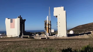 Delta IV Heavy NROL-71 UNVEILED FOR LAUNCH (time-lapse)