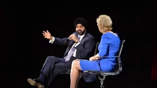 Ajay Banga says women and men are paid equally at MasterCard