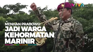 Jadi Warga Kehormatan Marinir, Prabowo: Aaauu... Aaauu... Yes!