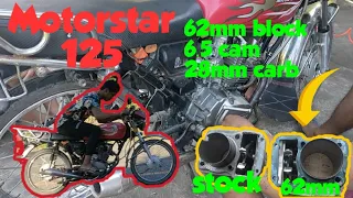 StarX125 (motorstar) 62mm block/6.5cam/28mm carb/stock head