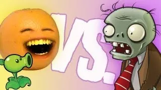 Annoying Orange - vs Plants vs Zombies