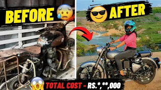 My Old Model Bullet Restoration | Total Cost ? | Answering your Questions | Tamil Bikergirl vlog