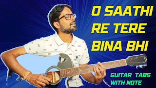 O Saathi Re ll 1000k% Real Note ll Lead On Guitar Lesson With Tabs And 📝Notes ll😱ll Full Tutorial ll