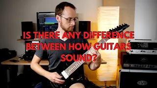 How different do guitars sound? (Jackson, Ibanez, ESP LTD) Comparison