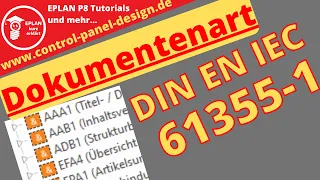 Dokumentenart nach IEC 61355-1. Ein Blick in die Norm und wie man die in EPLAN einstellen kann.